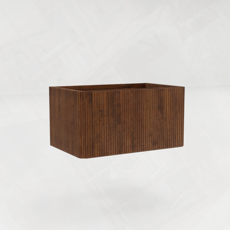 Meuble-lavabo flottant mural avec rangement spacieux pour les essentiels de salle de bain
