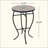 Transitional Mosaic Tile Side Table With Durable Metal Frame For Elegant Outdoor And Indoor Use