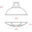 21.5cm H Metal Bowl Lamp Shade-127423408