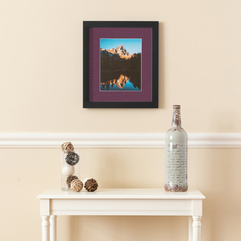 Cadre pour photo simple 18 po x 36 po en bois mat, Rubis
