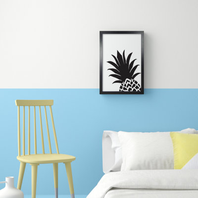 Black Pineapple 1 Piece Wall Art
