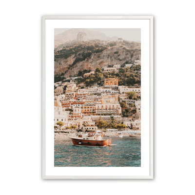 «Lapp Seaside Bliss» encadré sur papier par Krista Broadway