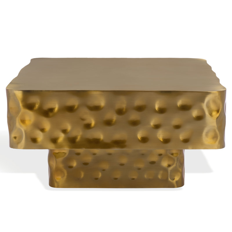 Janalee Steel Sq Coffee Table, Champagne