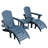 Dalson 5-Piece Plastic Adirondack Chair Set with Side Table and Ottomans-95981044