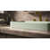Vox® Vitreous China Rectangular Vessel Bathroom Sink with Overflow