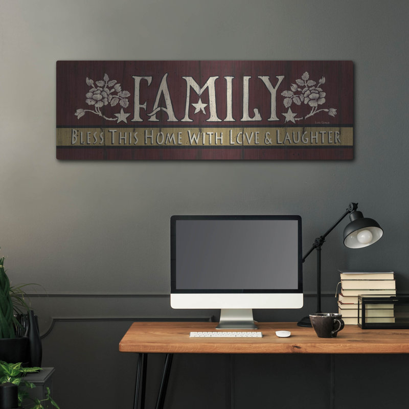 Luxe Family Art «Family Blessing» par Linda Spivey, «Family Blessing» par Linda Spivey, H 16 po x l 48 po