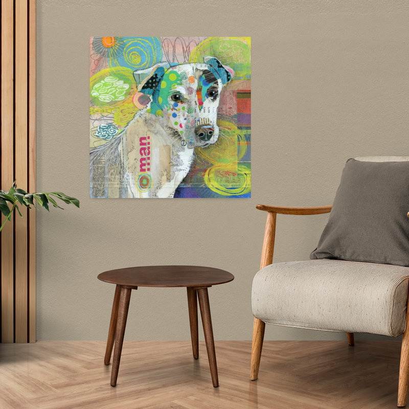 «The Ham Man», art abstrait contemporain pour chien, H 24 po x l 24 po