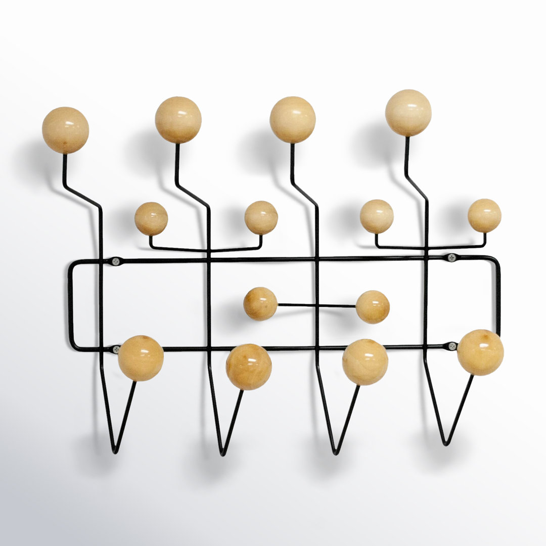 Joyelle Metal Wall 14 - Hook Wall Mounted Coat Rack AllModern 