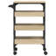 Kitchen Trolley Sonoma Oak Engineered Wood Dining Cart Mobile Storage