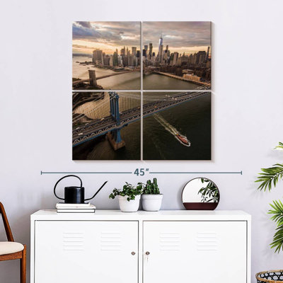 Sirci Manhattan et le pont de Brooklyn