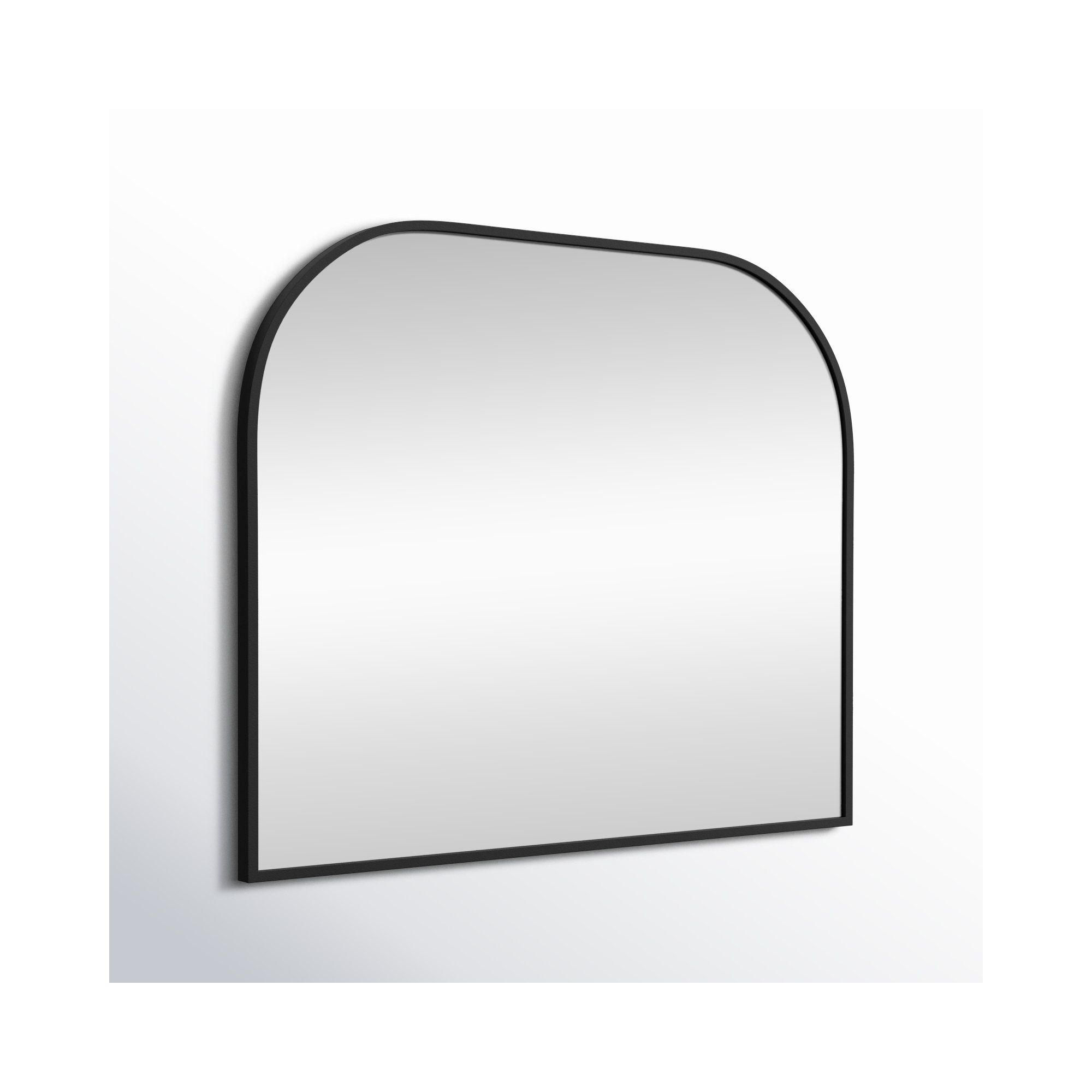 Sabine Metal Wide Arch Wall Mirror, Black, 30" x 36"