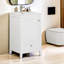 Meuble-lavabo simple de 20 po avec lavabo, meuble-lavabo avec plateau en céramique, tiroir, meuble-lavabo pour salle de bain, blanc