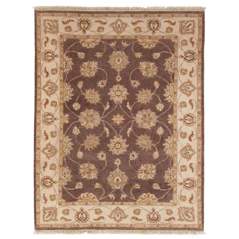 Tapis de zone en laine 10 pi 10 po x 5 pi 3 po à la main one-of-kind-noué la 2010 ushak Damani