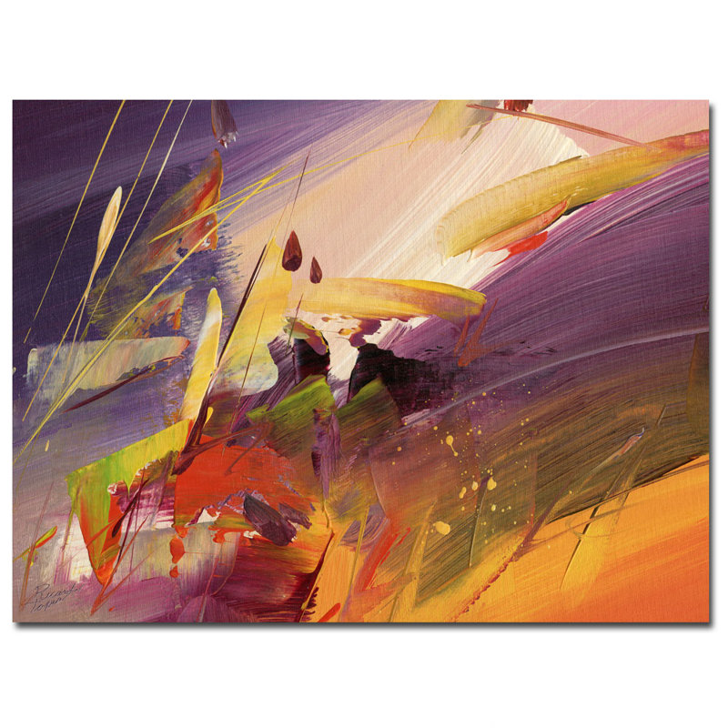 Vibrant Abstract Multicolor Giclee Canvas Art Print