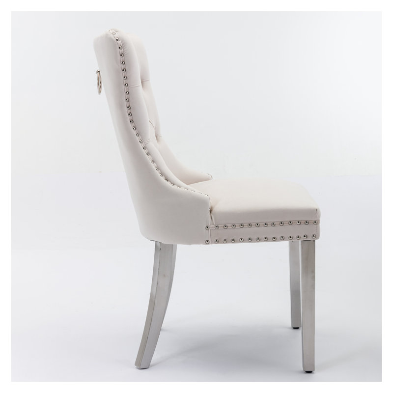  Ensemble de 2 chaises de salle à manger modernes Nikki