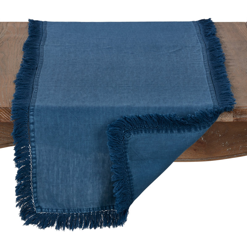 Chemin de table Trêves, Bleu