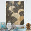 «Grey Abstract Corals River» - art mural bois de corail sous l'eau sur bois de pin naturel-1314741796