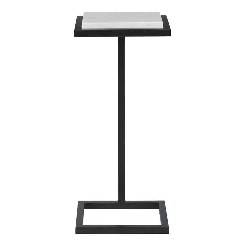 FURNITURE, White Marble/Satin Black