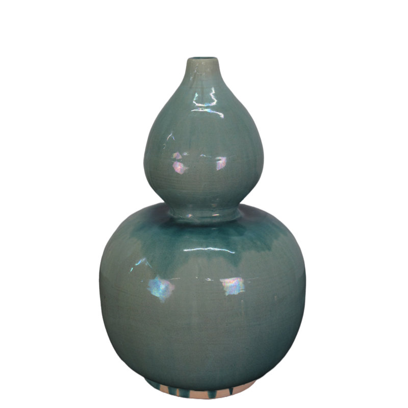 Asian Classic Handmade Table Vase, Turquoise