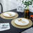Mariaella Vinyl Geometric Round Placemat-399924428