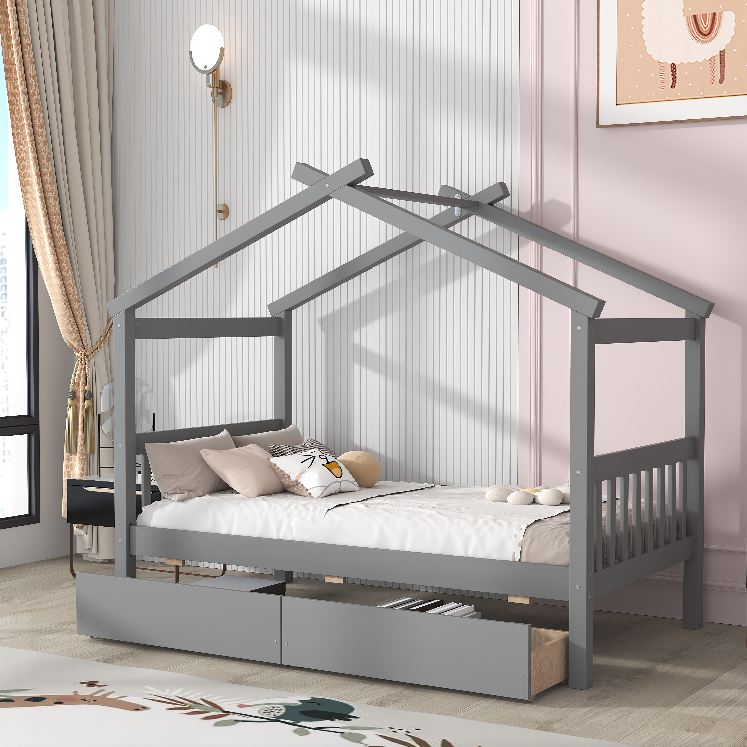 Harper Orchard Tonopah Platform Storage Bed | Wayfair