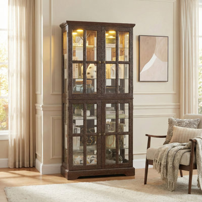 Vaisselier avec portes en verre Cherry