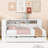 Twin Wood Daybed with Twin Trundle, Storage Shelves and USB Charging-1315250894