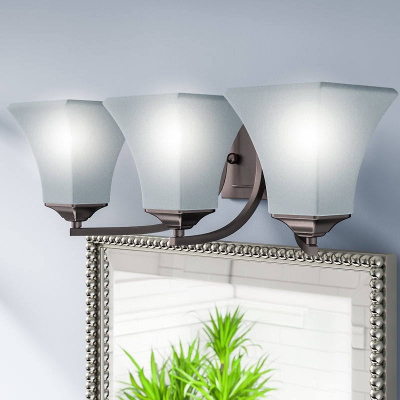 Éclairage pour meuble-lavabo 3 lumières Weedman, Nickel satiné