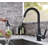 Single Hole Pull Down Kitchen Faucet With Sprayer Single Handle Kitchen Sink Faucets High Arc Copper Kitchen Basin Taps With Swivel Spout