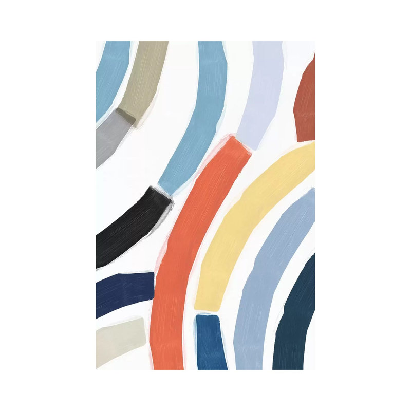 «Rainbow River» par Isabelle Z - reproduction d'art, Toile tendue, Aucun mat, H 48 po x l 32 po x P 1,5 po