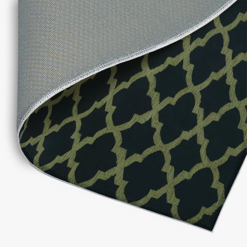 Tapis bleu intérieur et extérieur Trellis, Rectangulaire 2 pi x 3 pi