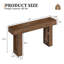 Console 63 pouces, console rectangulaire en bois pour le vestibule, le couloir et le salon-1563651082