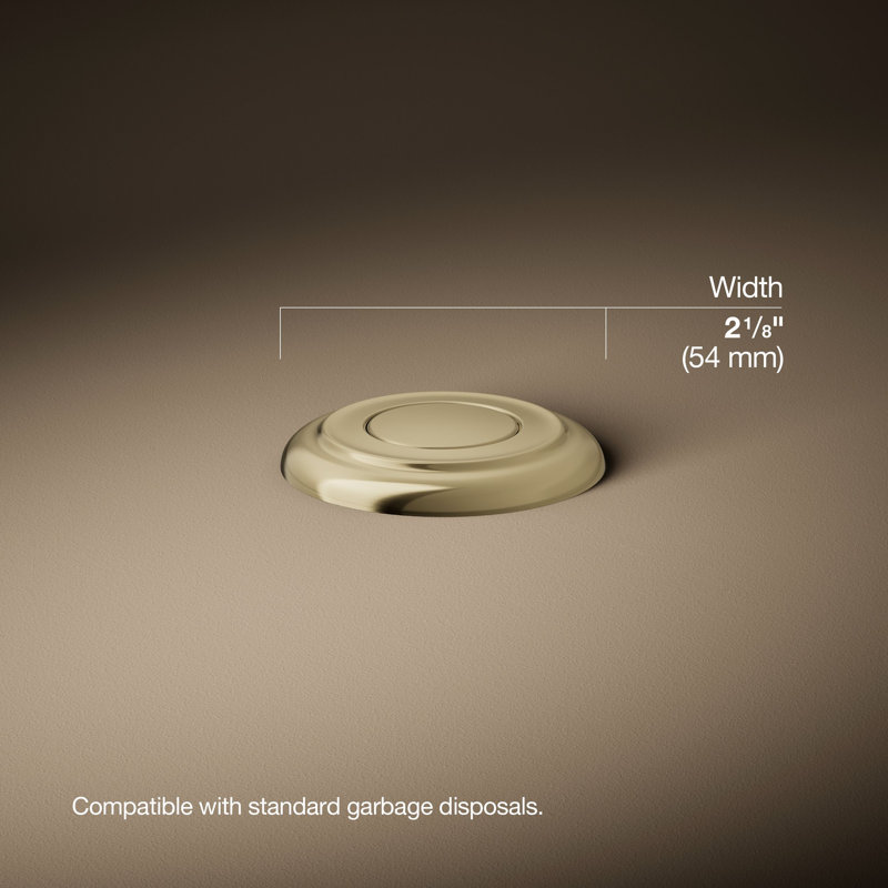Bouton de l'interrupteur d'air de la poubelle, Or riche de style français