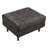 Geo 30'' Genuine Leather Tufted Upholstered Ottoman-119919582