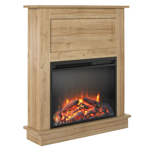 Steelside™ Thaddeus 31.65'' W Electric Fireplace & Reviews | Wayfair