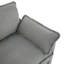 Fauteuil d'appoint moderne à simple siège de 31,9 pouces avec revêtement moelleux moelleux, coussin double couche et poches de rangement latérales pour le salon et les petits espaces-130073733