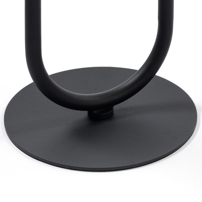 Multifunctional Side Table For Small Space, 21.3" H x 18.9" L x 18.9" W, Black