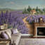 Papier peint lavande rustique campagne champêtre amovible-1356073972-1356073968