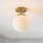 Statler Glass Semi Flush Mount-2010117114