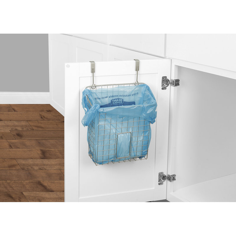 Albie Cabinet Door Organizer, Satin Nickel
