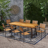 Appalachia Rectangular 8 - Person 79" Long Dining Set