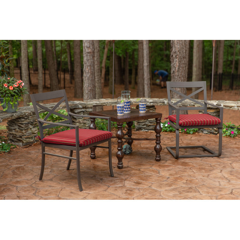 Sunbrella Indoor/Outdoor Reversible Seat Cushion, 20" W x 18" D, Harwood Crimson Sunbrella®