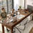Nut-brown L-Shaped Solid Wood Writing desk-872016919-872016905