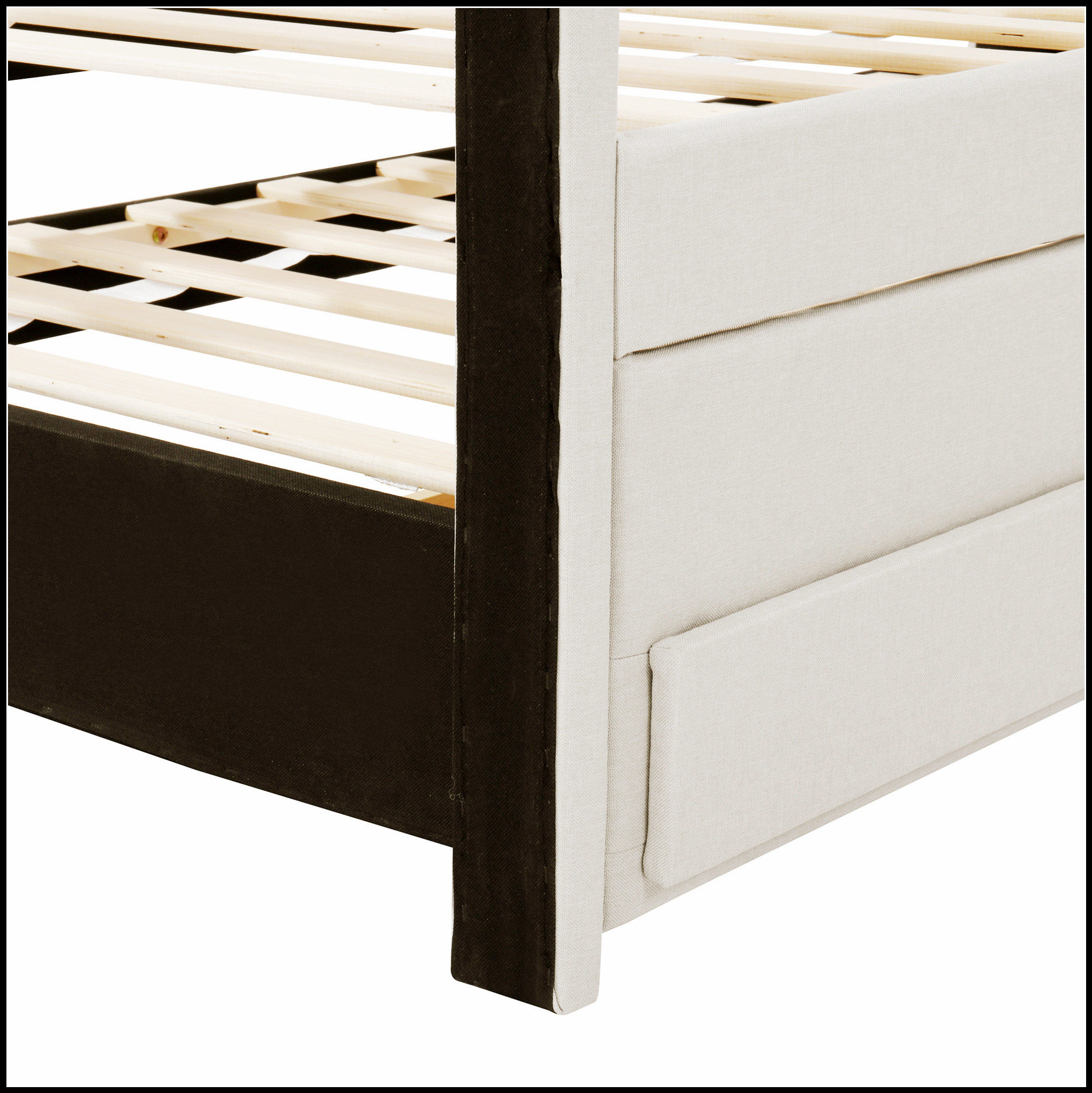 Latitude Run® Upholstered Platform Bed with Trundle and 3 Drawers ...
