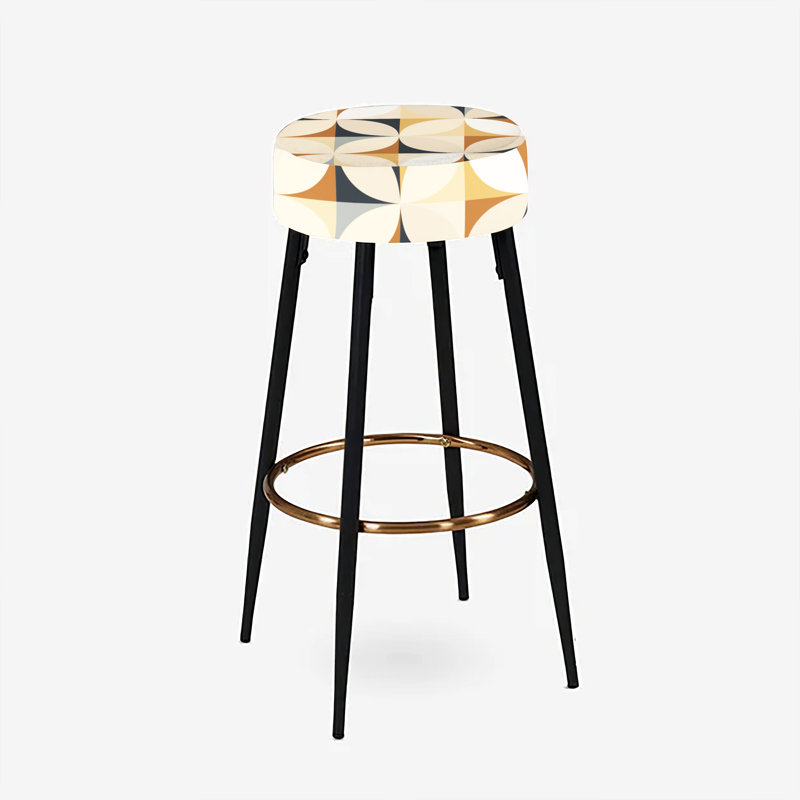 Geometric Harmony - Ensemble de 2 tabourets de bar géométriques