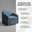 Fauteuil pivotant Edie Blue-546861976