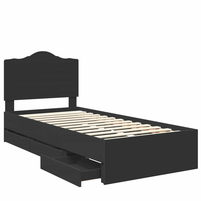 Bed, Black, Small Single (2'6)