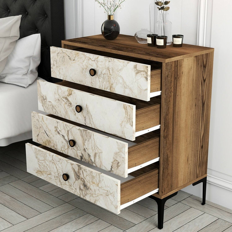 76 cm W Chest of 3 Drawers