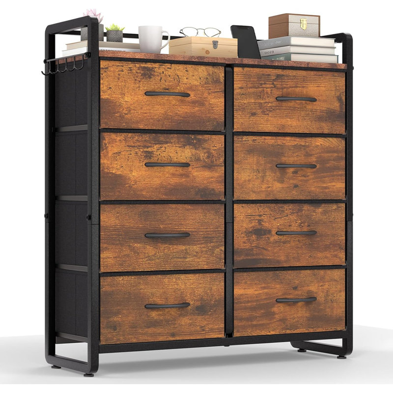 8 Drawer Storage Drawer, Brown