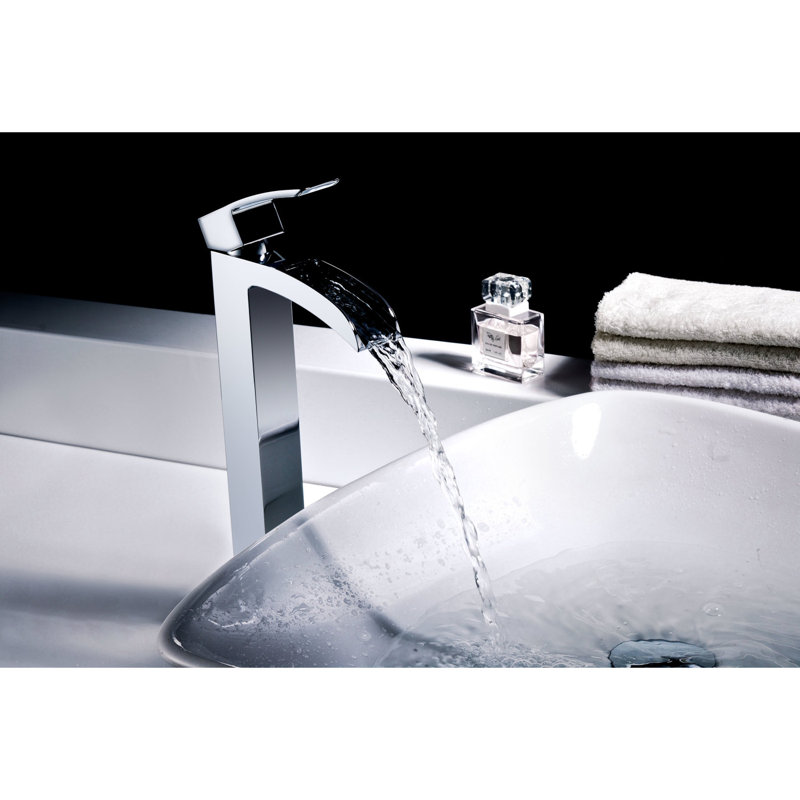 Key Vessel Sink Faucet Single-handle Bathroom Faucet, Polished Chrome